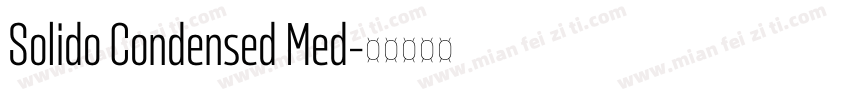 Solido Condensed Med字体转换
